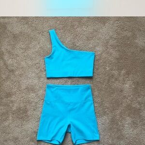 Girlfriend Collective Shorts and Sports Bra Set